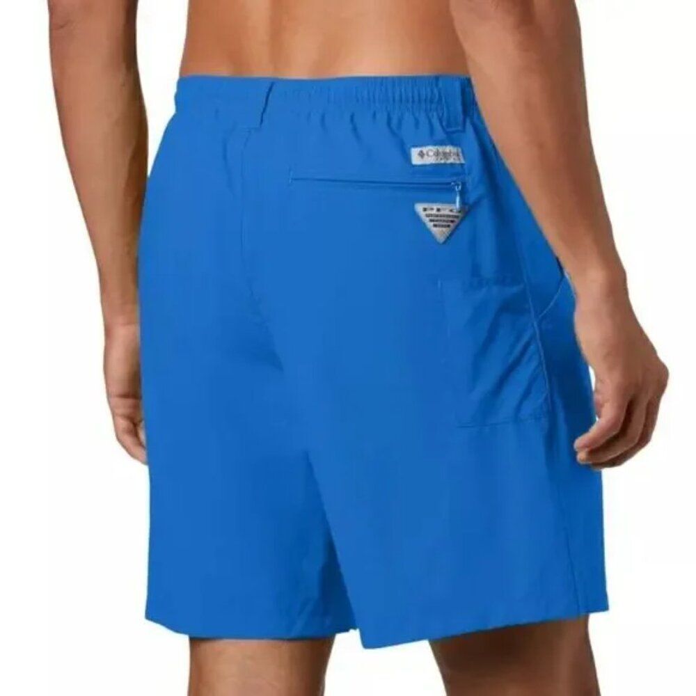 Columbia PFG‎ Swim Trunks Mens XXL 2XL Omni-Shade Fishing Shorts Blue UPF 50 NEW